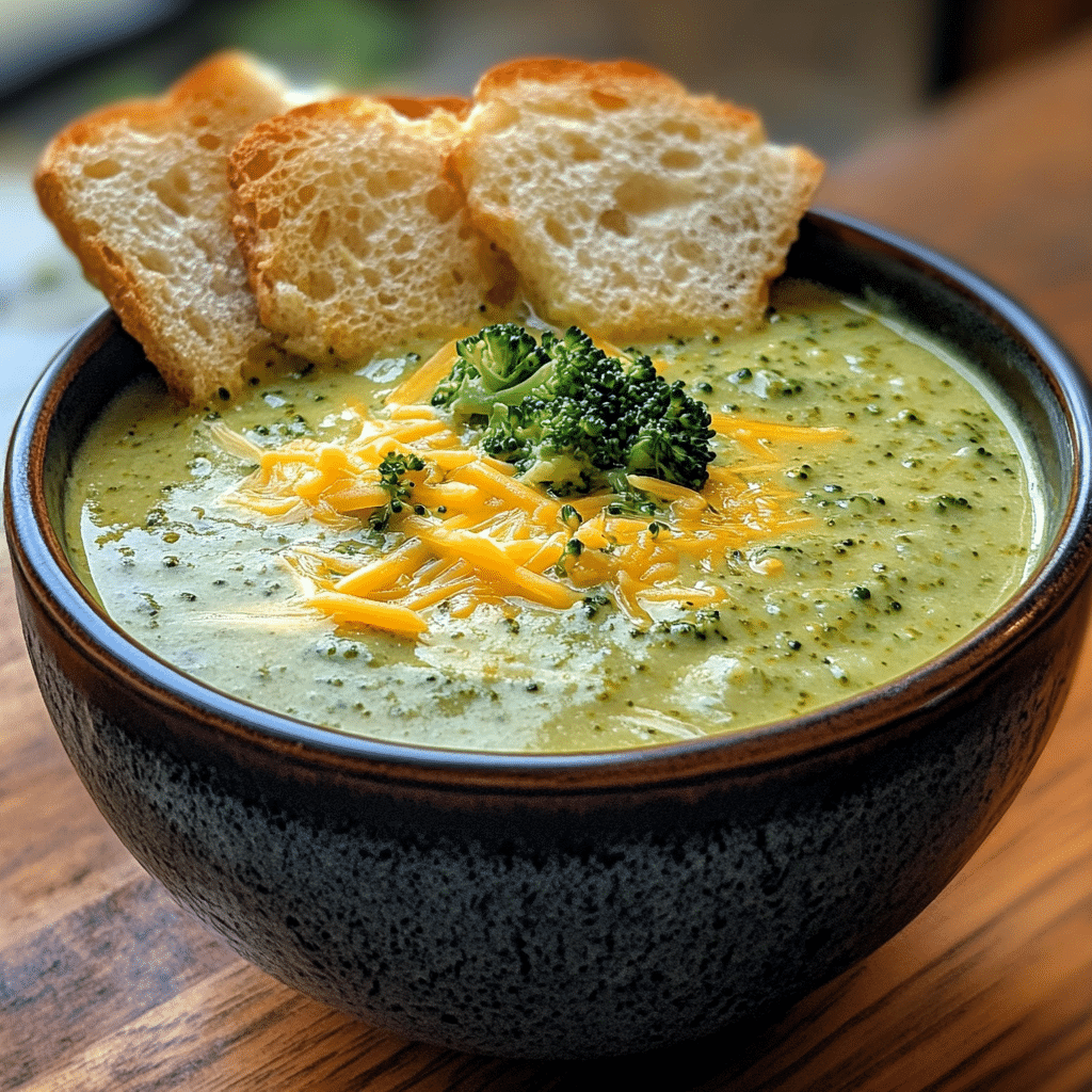 Creamy Broccoli Cheddar Soup with Rich White Cheddar Twist featured image
