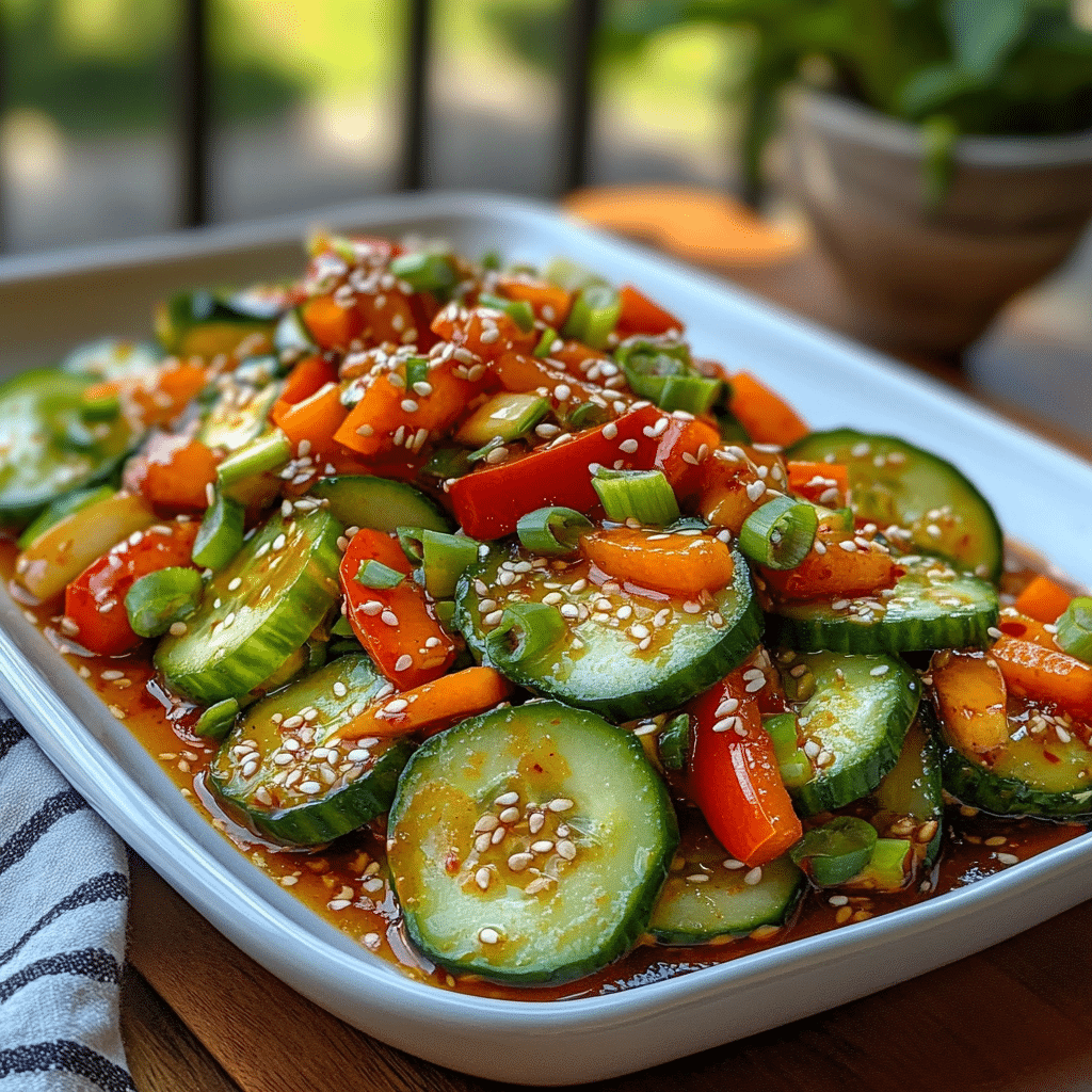 Discover the Zesty Twist: Spicy Asian Cucumber Salad Recipe featured image