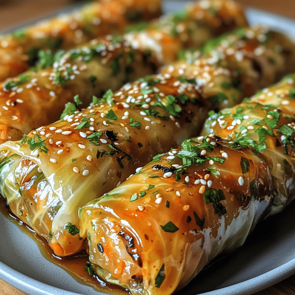 Crispy Asian Cabbage Rolls with Ginger Soy Glaze Delight featured image