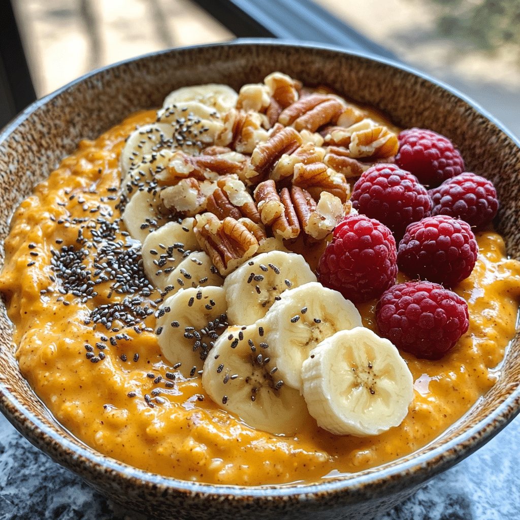 Creamy Pumpkin Spice Overnight Oats with Crunchy Toppings featured image