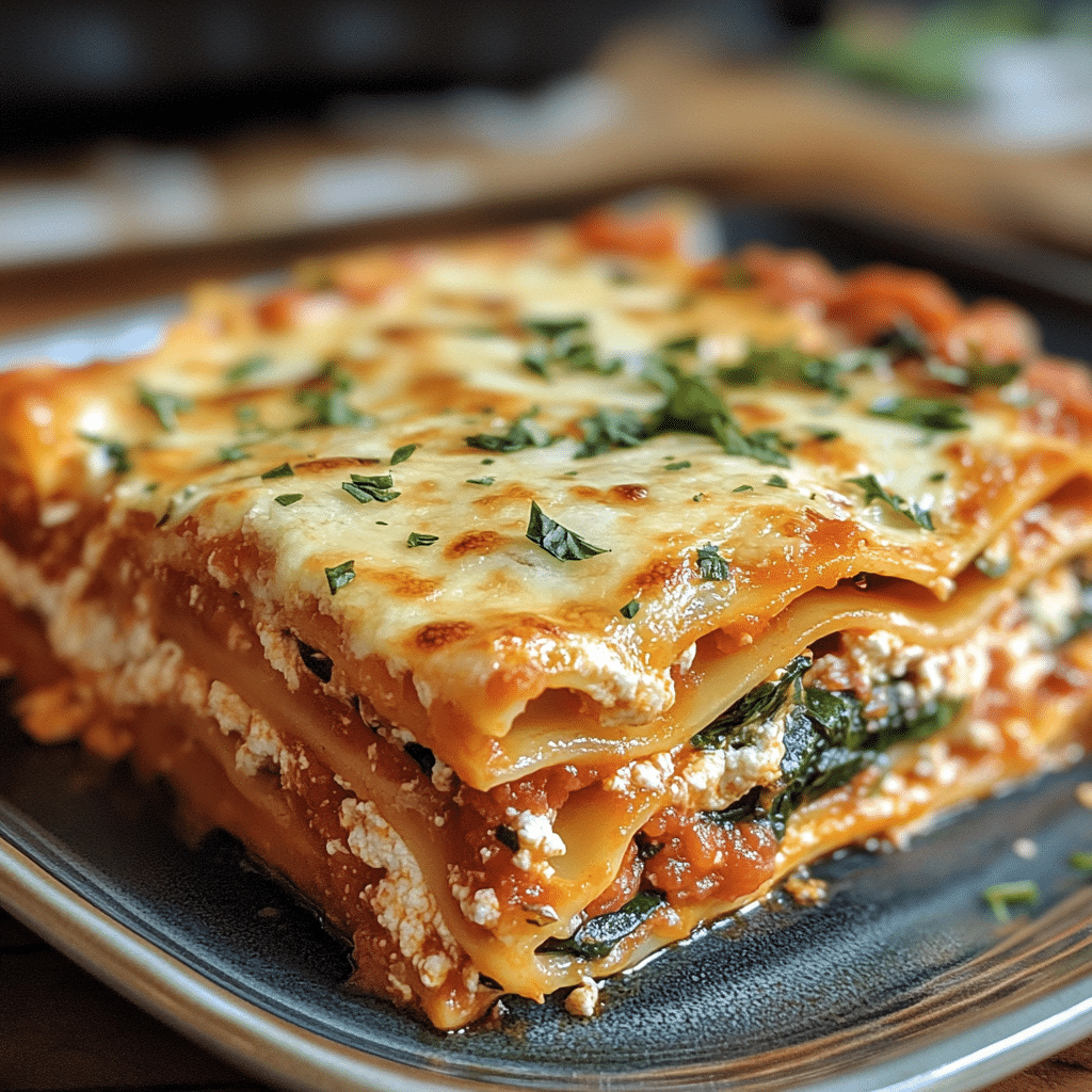 Delicious Spinach & Ricotta Vegetarian Lasagna Delight featured image