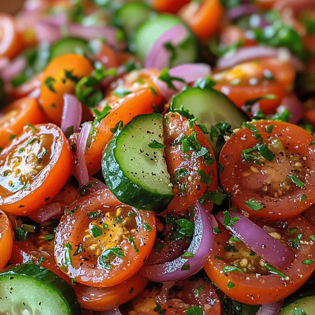 Fresh Tomato Cucumber Onion Salad Recipe for Easy Refreshment featured image
