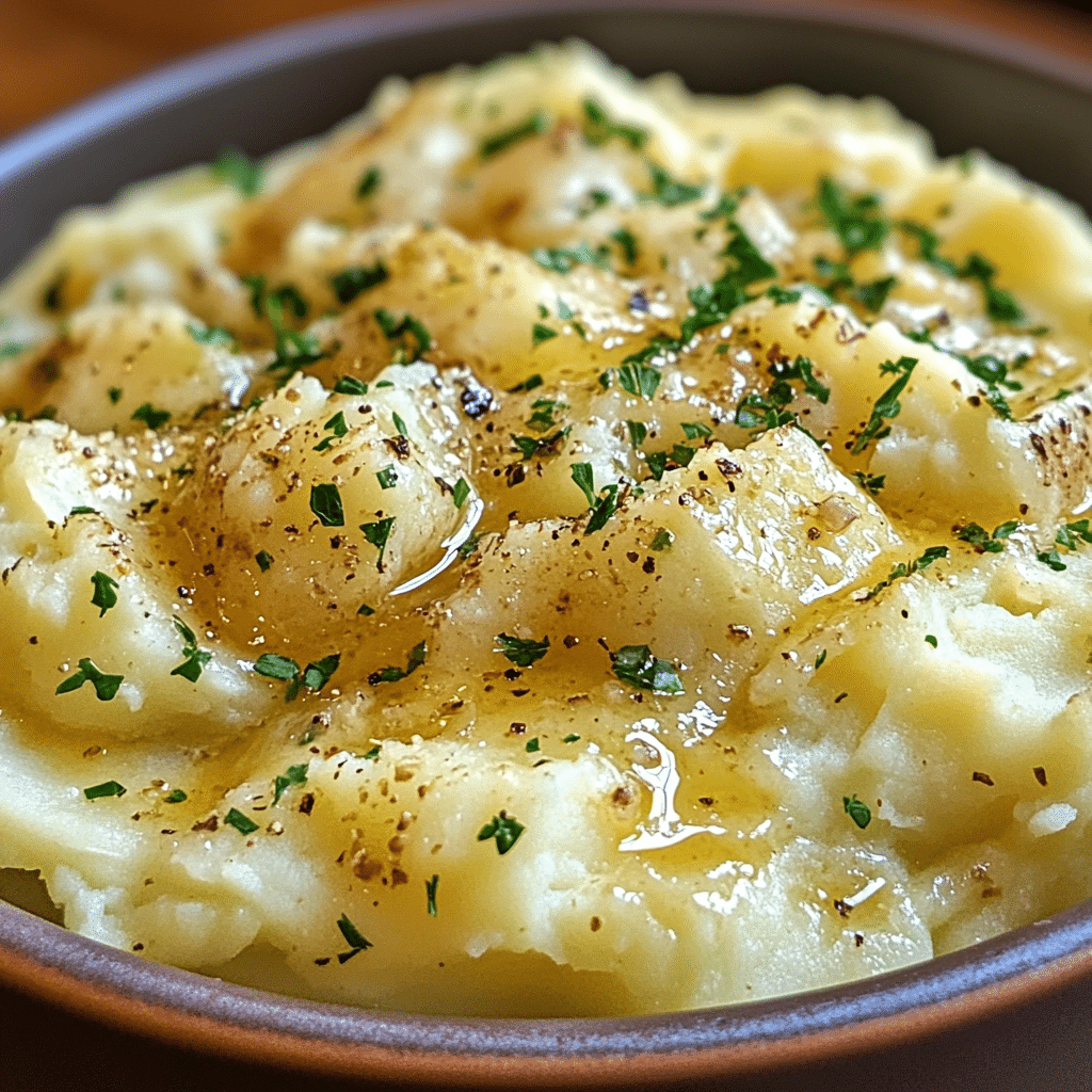 Brown Butter Garlic Herb Mashed Potatoes Recipe featured image