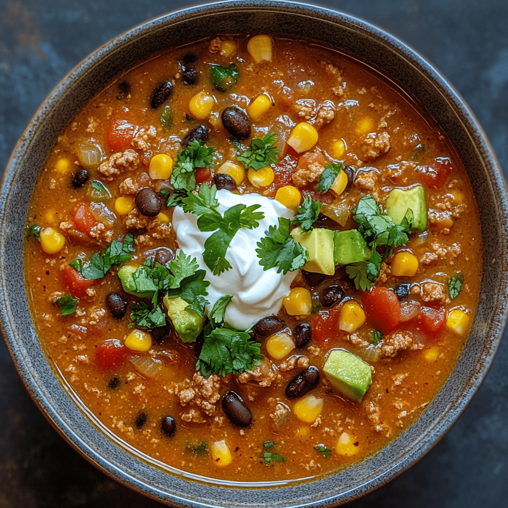 Hearty Crockpot Taco Soup Bursting with Flavor and Comfort featured image