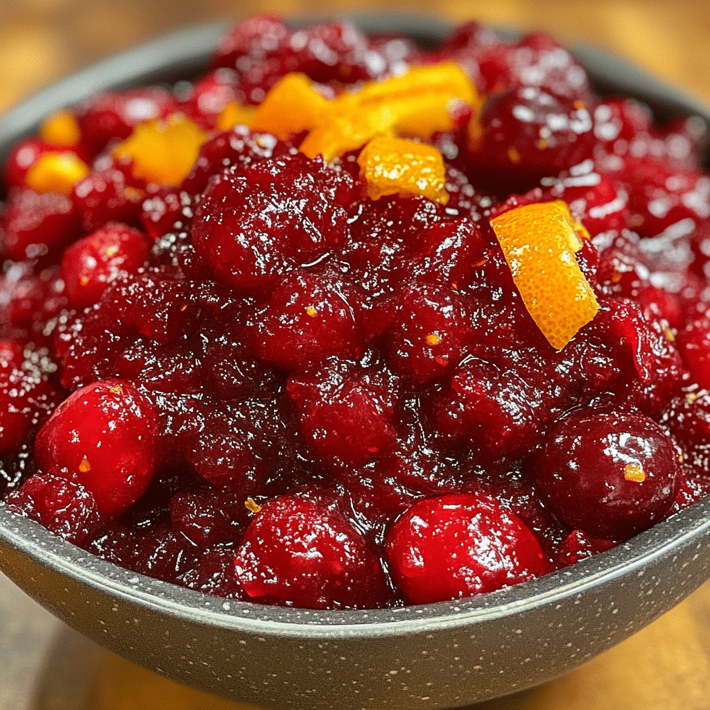 Elevate Your Feast: Zesty Cranberry Sauce with Orange Twist featured image