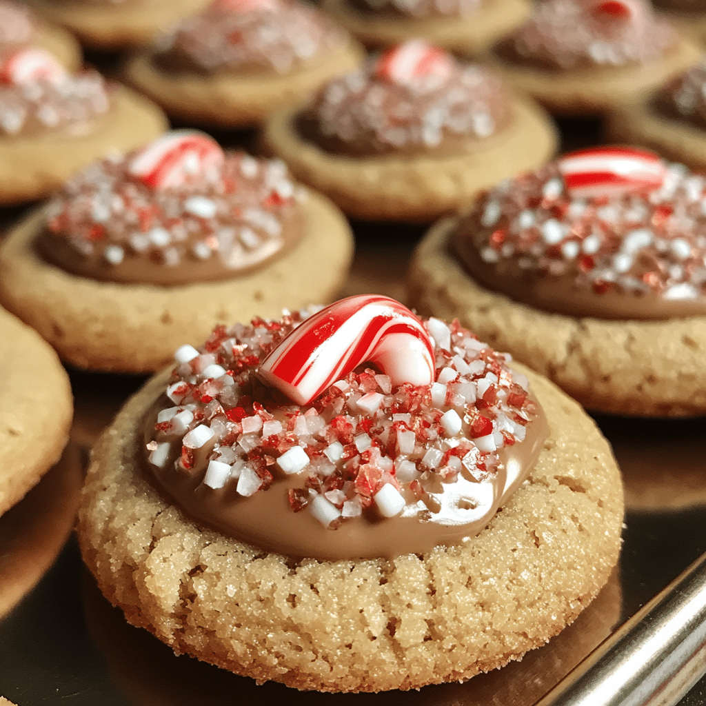 Deliciously Chewy Candy Cane Kiss Cookies for the Holidays featured image