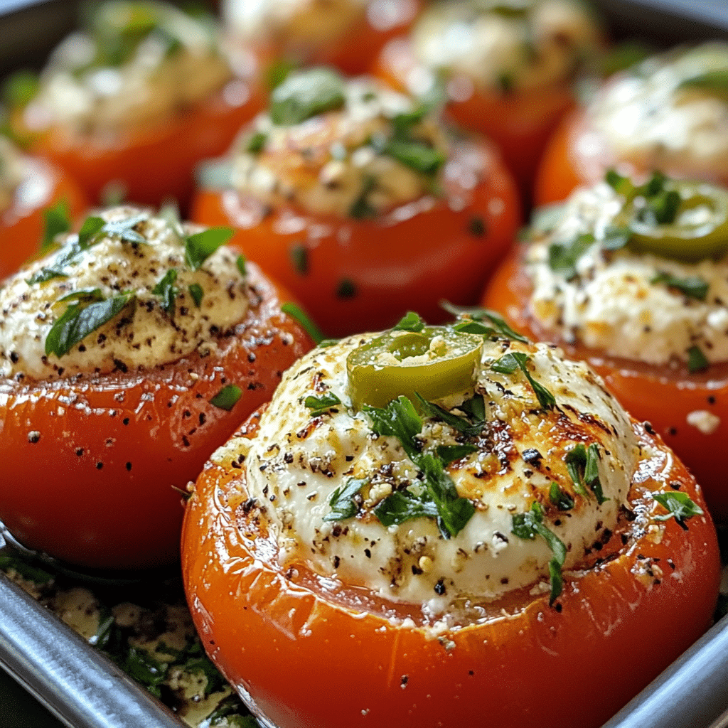 Cheese Stuffed Cherry Tomatoes: A Delicious Appetizer Recipe featured image