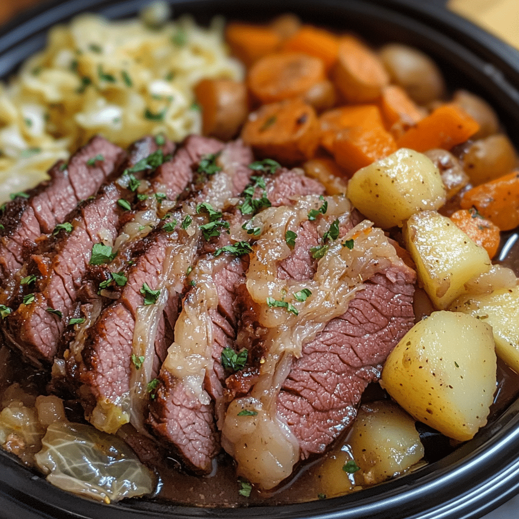 Effortless Crock Pot Corned Beef and Cabbage Delight featured image