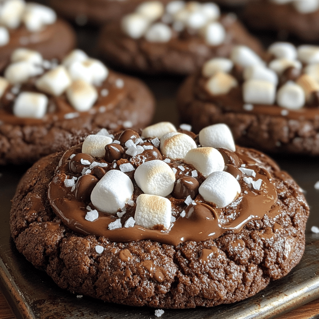 Indulgent Hot Chocolate Cookies with Melty Marshmallows featured image