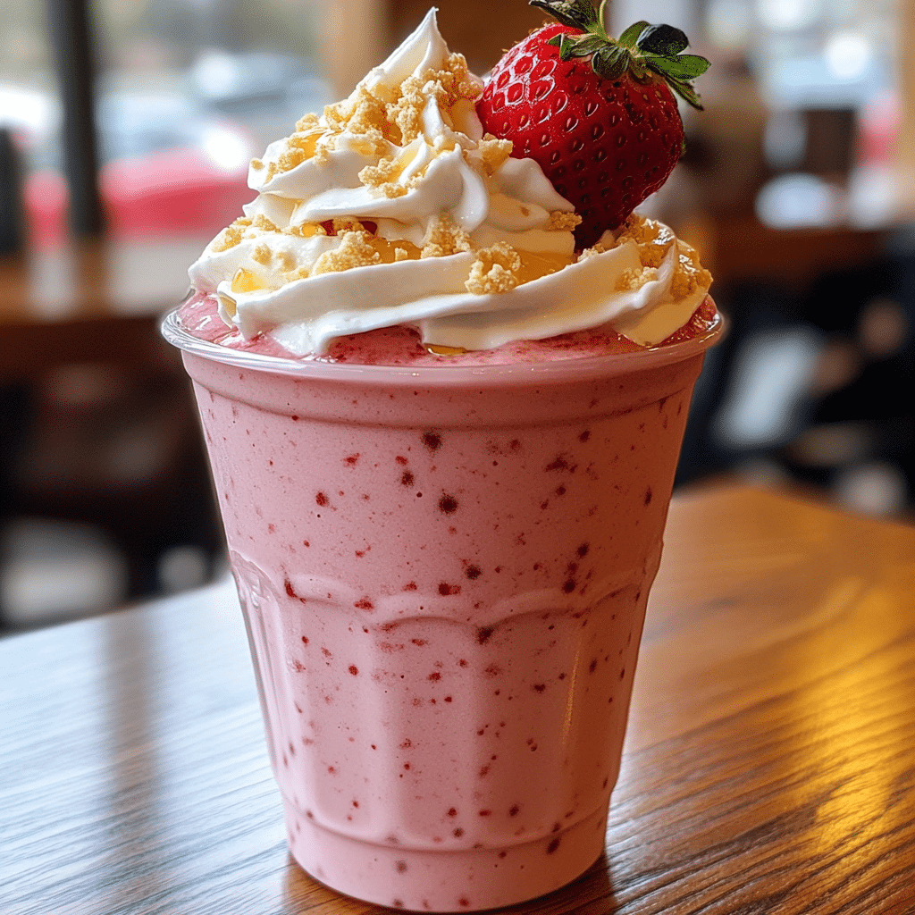 Creamy Strawberry Cheesecake Smoothie Delight featured image