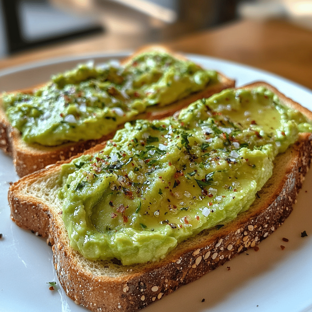Delicious Buttered Toast with Creamy Avocado Recipe featured image