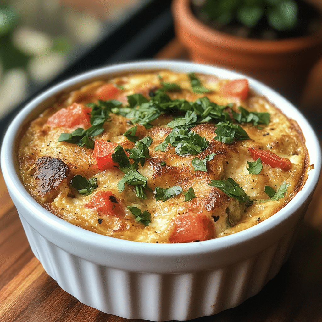 Deliciously Fluffy Single Serve Breakfast Ramekin Delight featured image