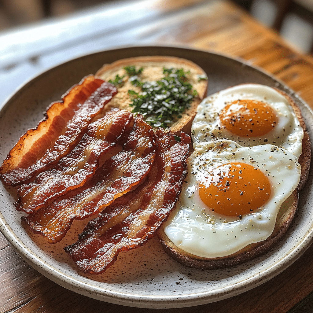 Quick & Indulgent Crispy Bacon, Eggs, and Toast Recipe featured image