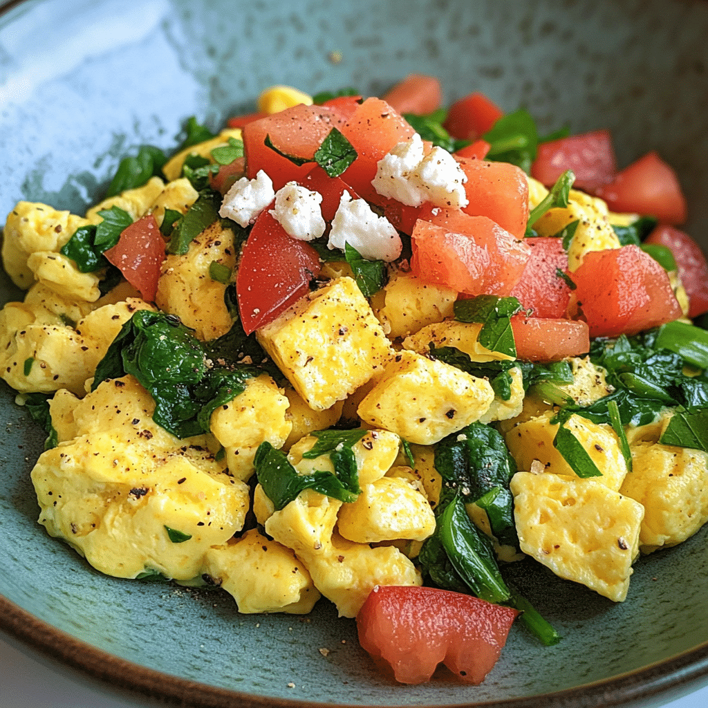 Savor the Warmth of Spinach Veggie Egg Scramble Delight featured image