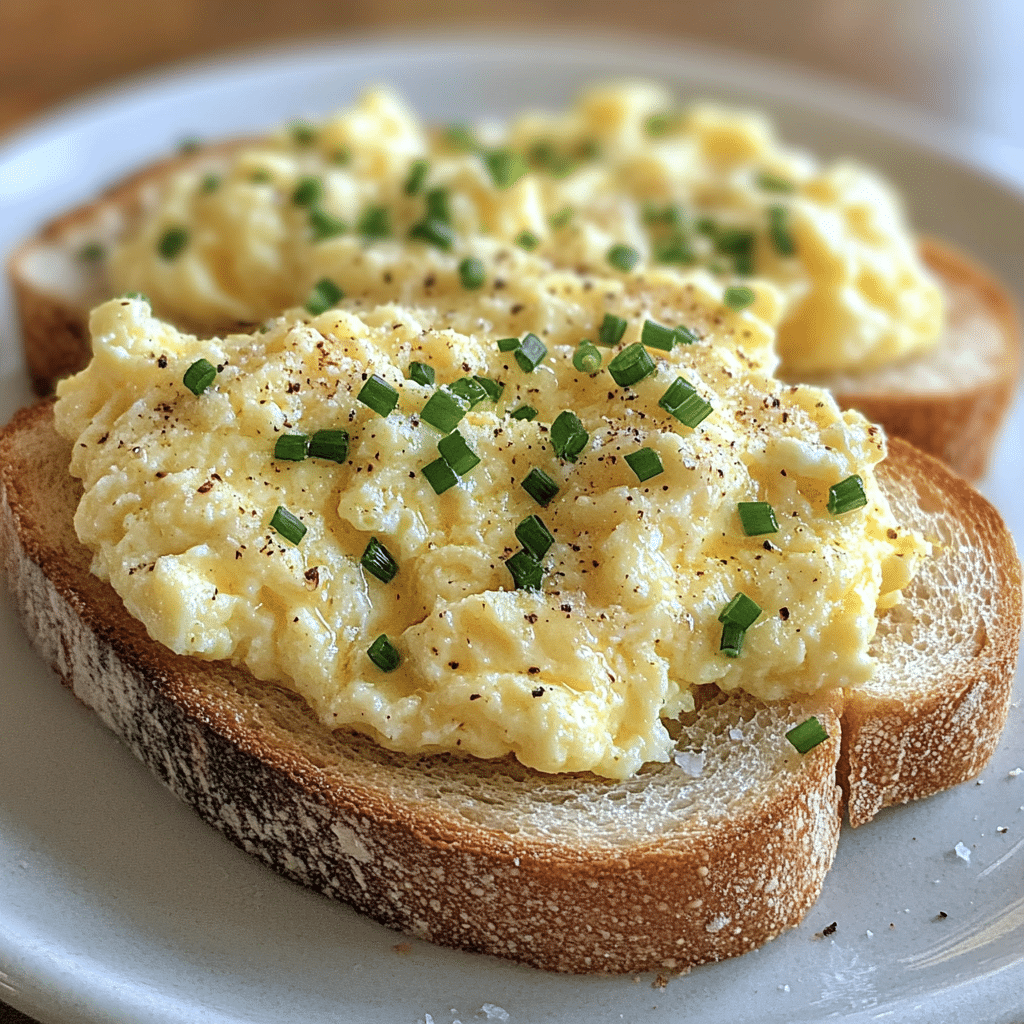 Quick and Creamy Scrambled Eggs on Toast for Busy Mornings featured image