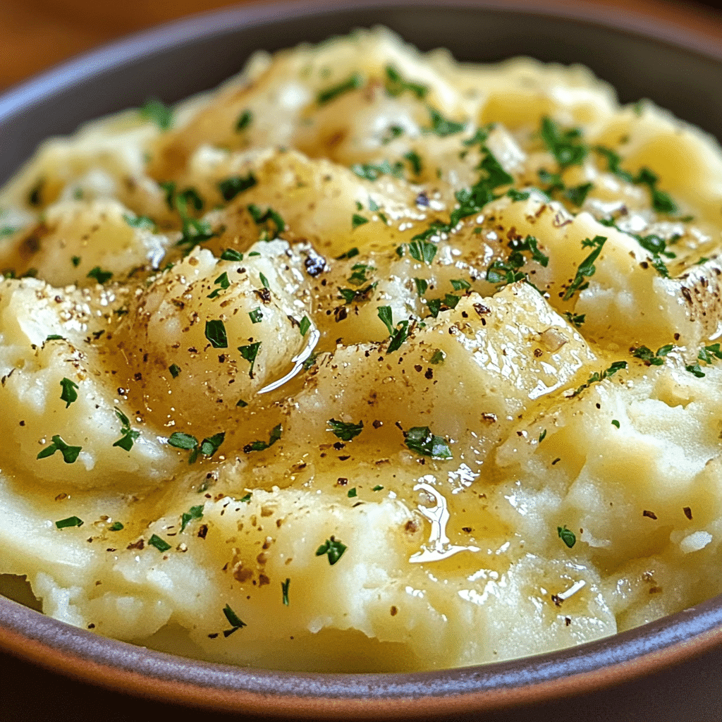 Brown Butter Garlic Herb Mashed Potatoes Recipe featured image