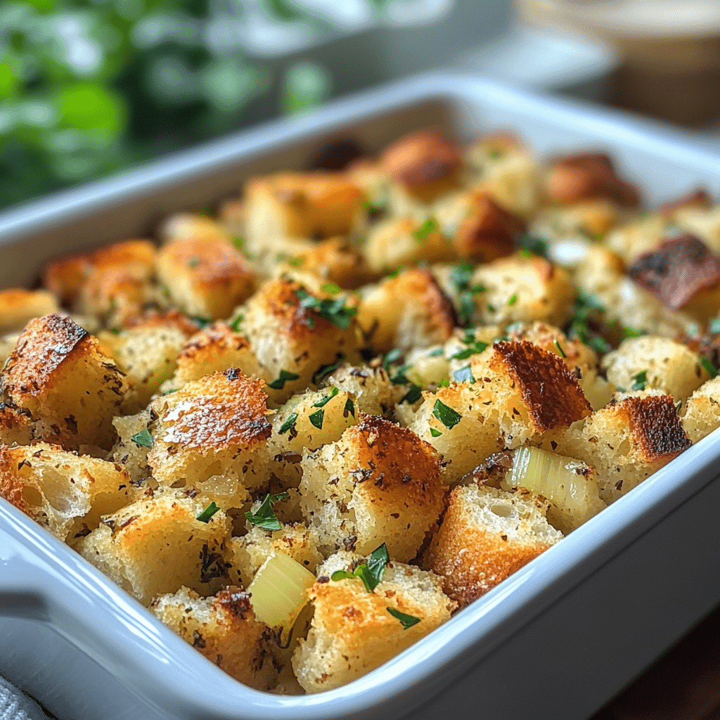 Buttery Herb Stuffing Recipe for a Perfect Holiday Meal featured image