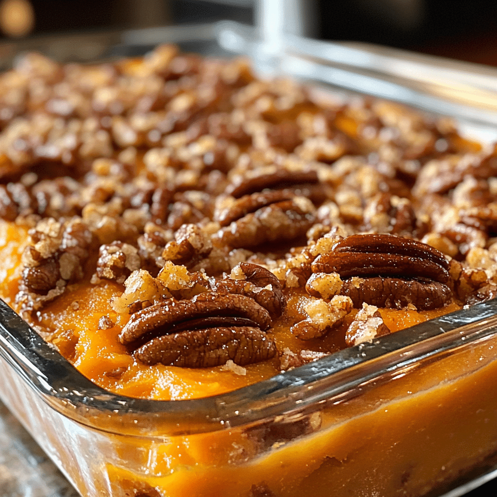 Decadent Maple Pecan Sweet Potato Casserole Delight featured image