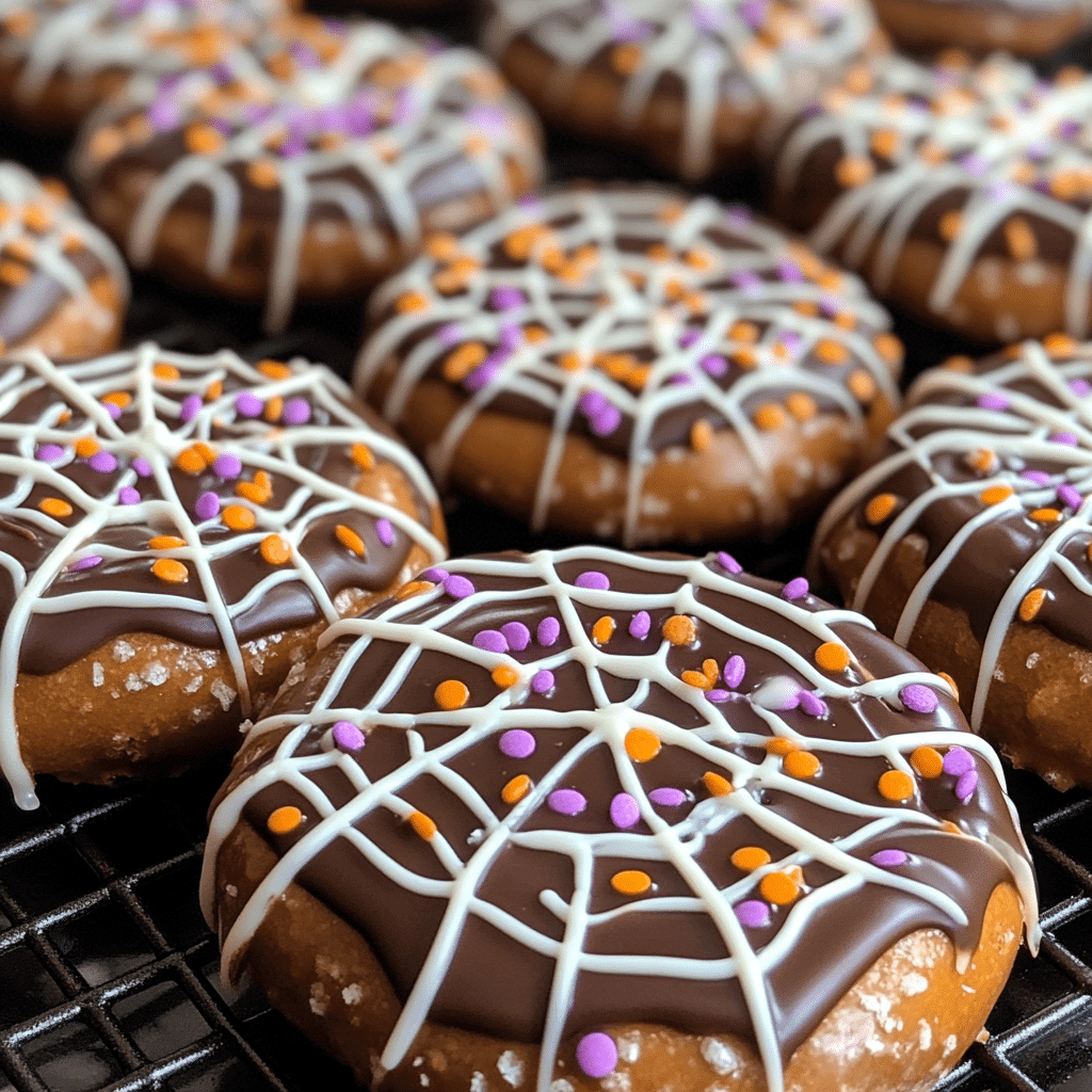Delicious Chocolate Spider Web Pretzels: A Spooky Treat Twist featured image