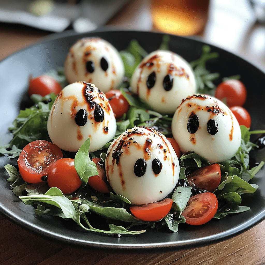 Hauntingly Delicious Ghost Mozzarella Salad for Heartfelt Moments featured image